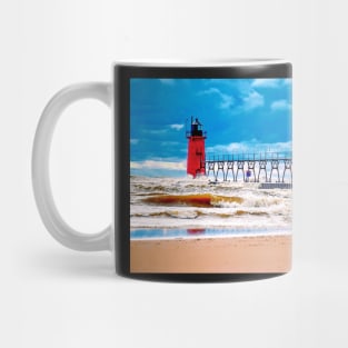 “Turbulent” - South Haven Lighthouse Mug